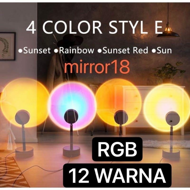Lampu Sunset Led Background Lampu Studio Lampu Meja Lampu Tidur