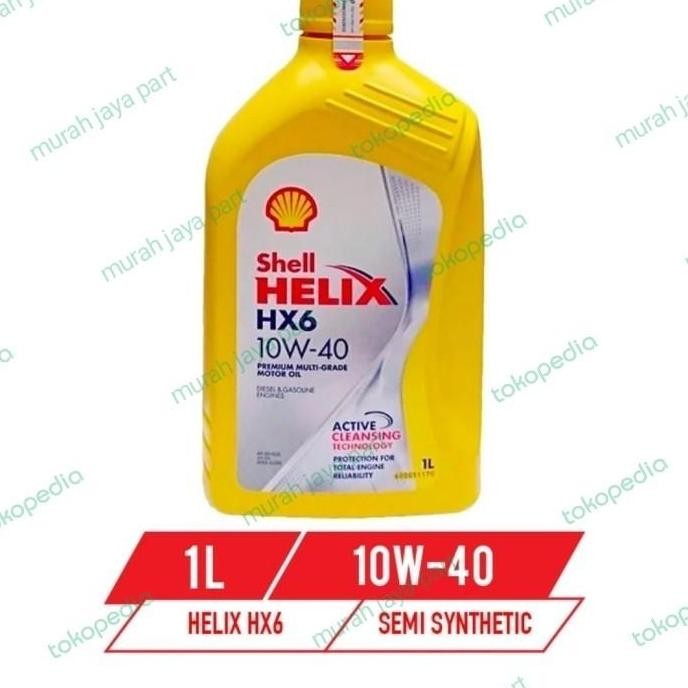 oli shell helix hx6 1 liter ( ORIGINAL )