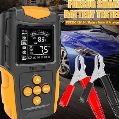 TESTER AKI KENDARAAN PORTABLE BATTERY TESTER 200AH WITH LCD FBT-200