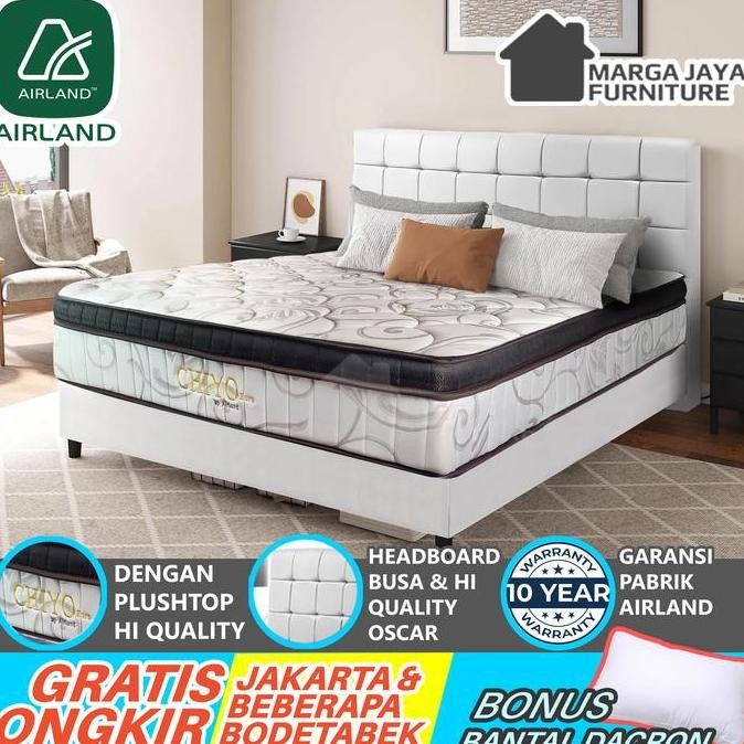 Termurah Kasur Springbed Airland Chiyo Plushtop 160X200 Cm Spring Bed Matras Euro Plush Top 160 200