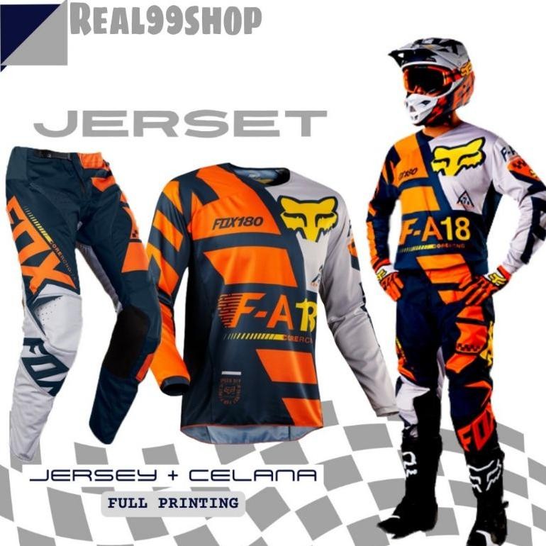 gd-12 sr-32 Setelan Baju Jersey Motocross Set Celana Cross Trail Adventure Trabas Original Original