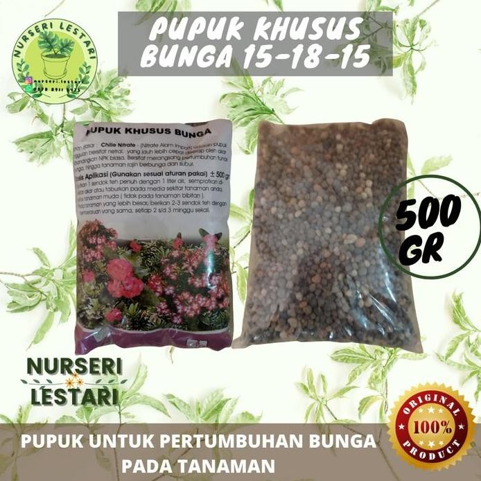 

Terlaris Pupuk Khusus Bunga Npk 15-18-15+(S-P) 500Gr