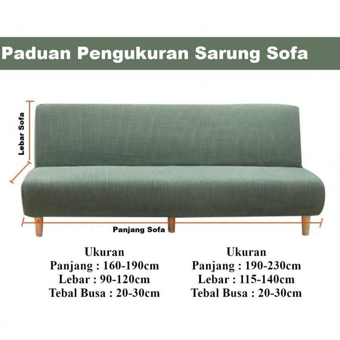 Grosir Sarung Sofa Bed Polos /Penutup Sofa Polos Elastic