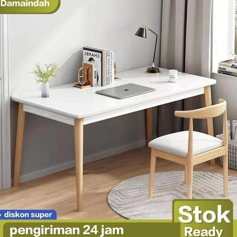 Meja Belajar Minimalis Set Kursi / Meja Kerja / Meja Komputer Minimalis / Meja Laptop / Meja Kerja K