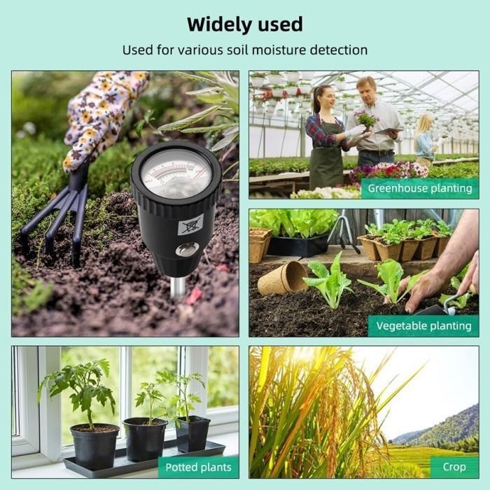Alat Ukur Ph Tanah Soil Ph Detector Moisture Tester Meter Original Dan Terpercaya