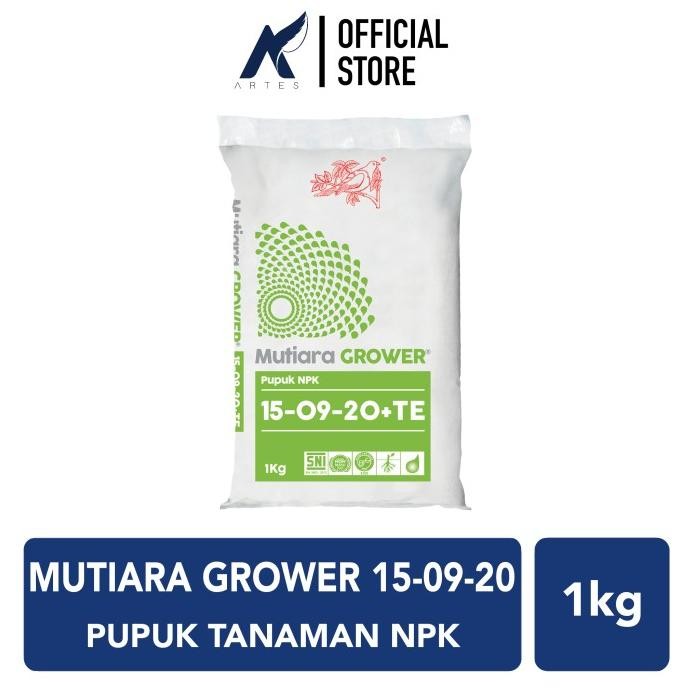 

Terlaris Mutiara Meroke Grower 15-09-20 Pupuk Buah-Bunga Npk Hijau Pabrik 1 Kg