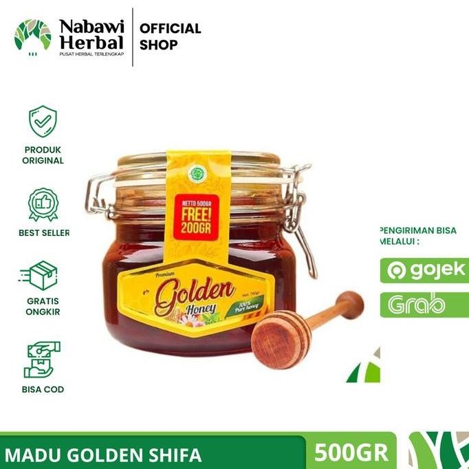 

BARU GOLDEN HONEY - MADU GOLDEN SHIFA SYIFA HONEY 500GR (FREE 200GR)