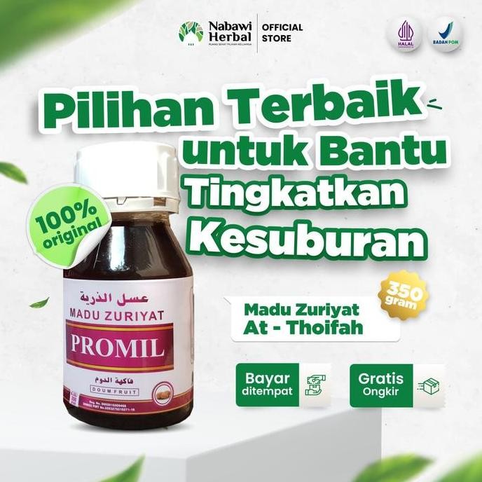 

BARU MADU PROMIL ZURIAT ATH THOIFAH 350GR / MADU PROGRAM HAMIL ZURIYAT