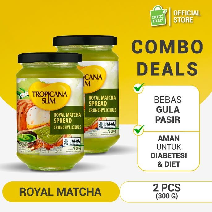 

Sale Twin Pack - Tropicana Slim Royal Matcha Spread 300G - Selai Matcha Bebas Gula Pasir