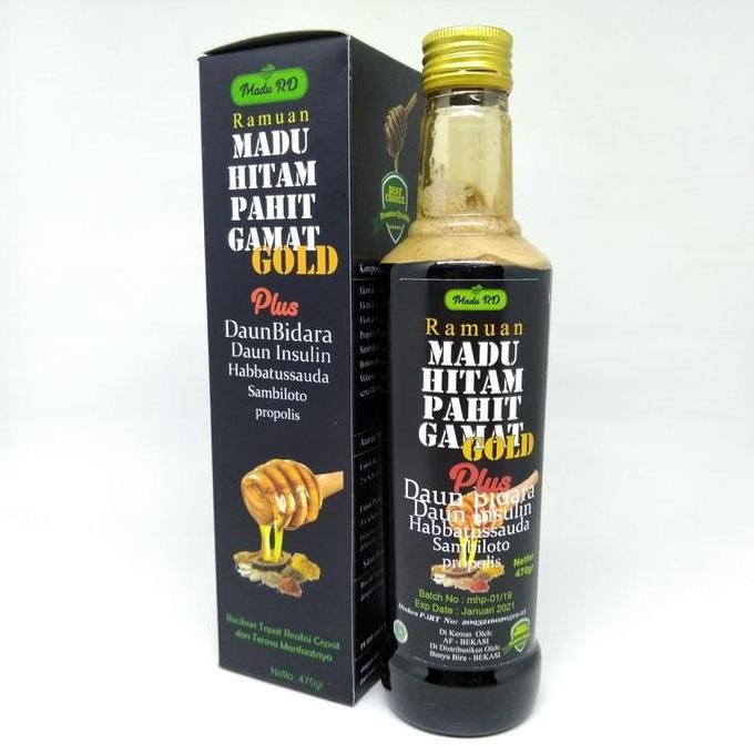 

BARU MADU HITAM PAHIT GAMAT GOLD (EMAS) PLUS BIDARA