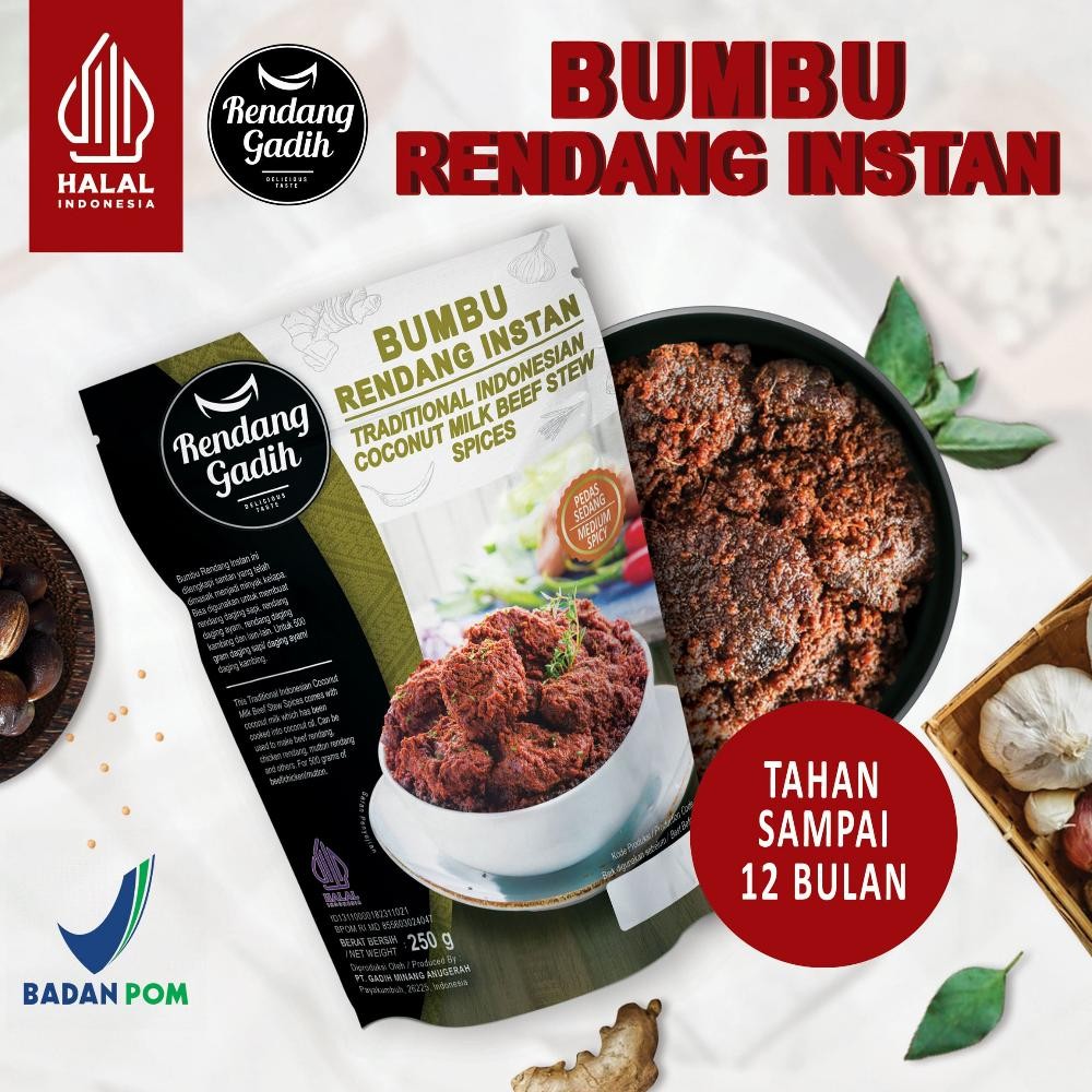 

Rendang Gadih Pyk - Bumbu Rendang Instan 250 g