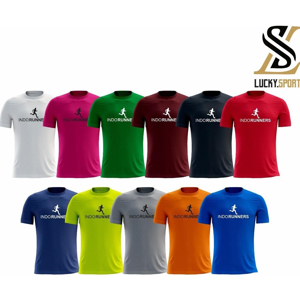 Jersey Lari Indorunners olahraga futsal polos dan Custom Nama Kota