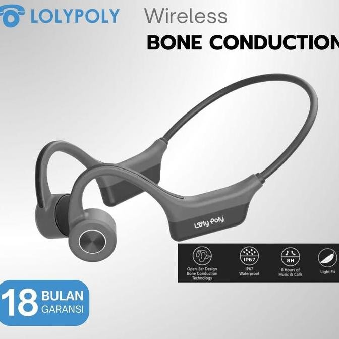 sale lolypoly earphone wireless bone conduction sports running