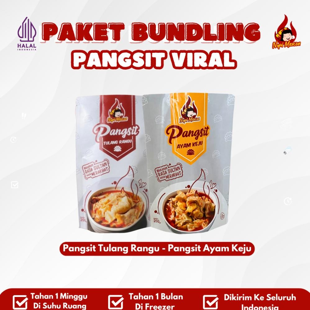 

Nyai Mercon - PAKET PANGSIT NYAI MERCON (TULANG RANGU & AYAM KEJU)
