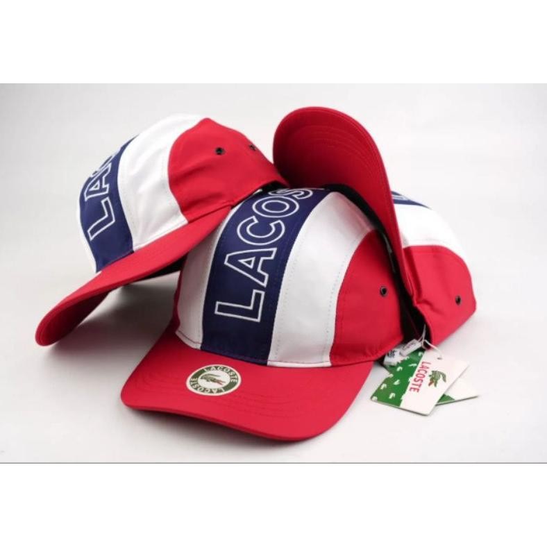 Topi 5 Panel Original Import Lacoste Baseball Cap Distro Fashion Pria Wanita Hip Hop Hat Dewasa