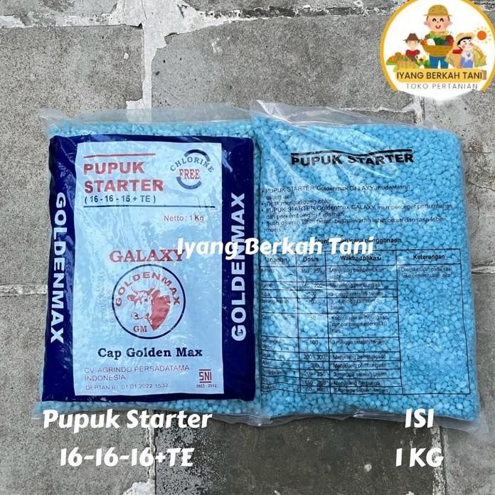 

Terlaris Pupuk Npk Goldenmax 16-16-16 Kemasan 1Kg Pupuk Buah Dan Daun Bunga