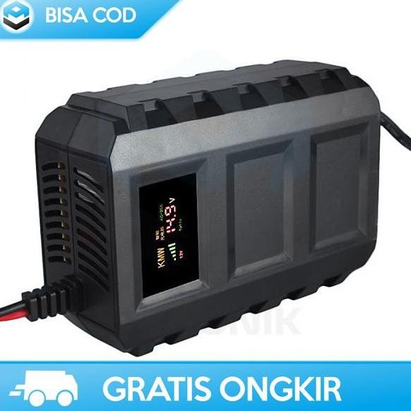 CAS SMART BATTERY CHARGER AKI MOTOR MOBIL TAFFWARE SIKEO 12V 20A ORI