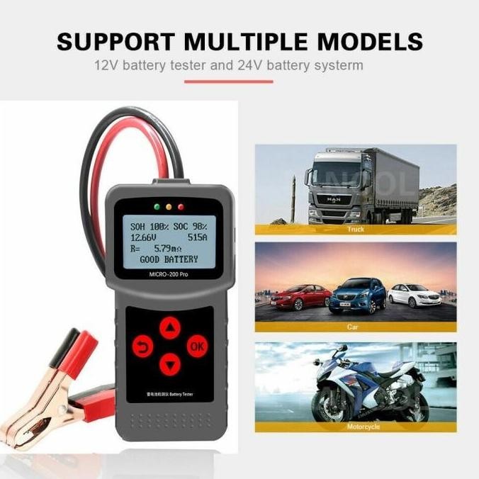 LANCOL BATTERY TESTER MICRO-200 PRO TESTER AKI DIGITAL MOTOR MOBIL
