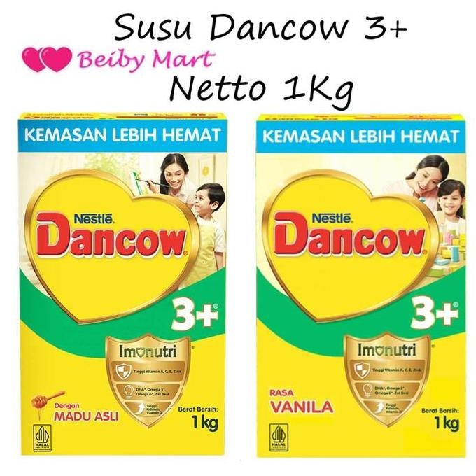 

BARU SUSU DANCOW 3+ RASA VANILA / MADU / COKLAT 1KG