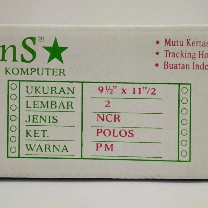 

Kertas Komputer JnS K2:2 NCR Putih Merah