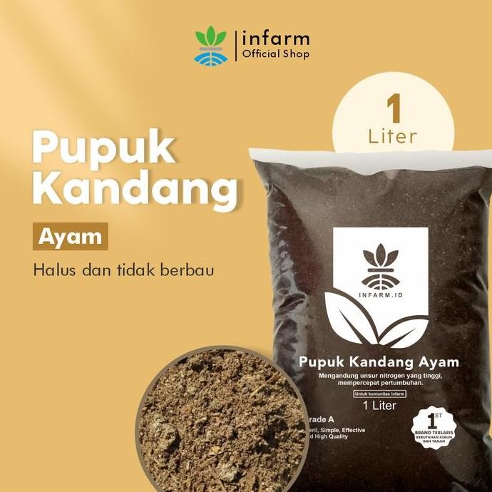 

Terlaris Infarm - Pupuk Kandang Ayam 1L Tidak Panas Tidak Berbau Siap Pakai Tanah Tanaman Tanaman