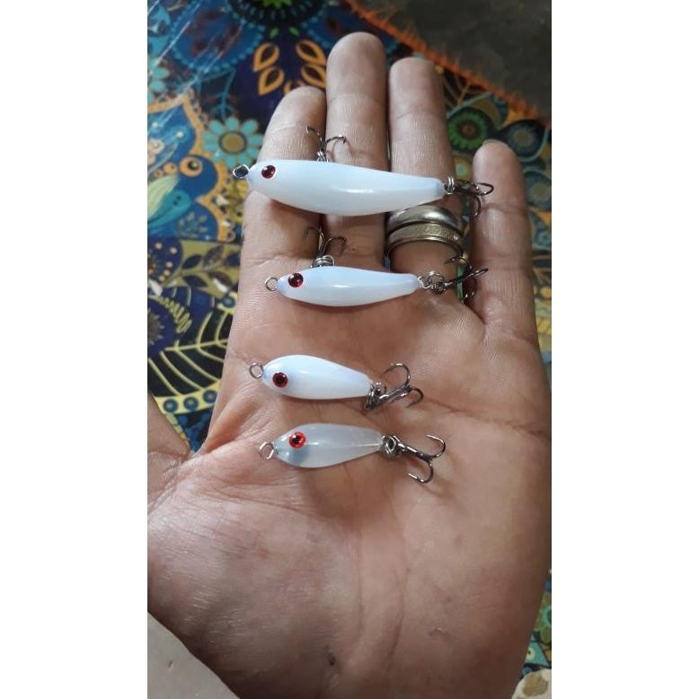 (Satu Set 4PCS) Umpan Pancing Lure Hampala swimmer lure minnow sinking bait cocok untuk segala ikann