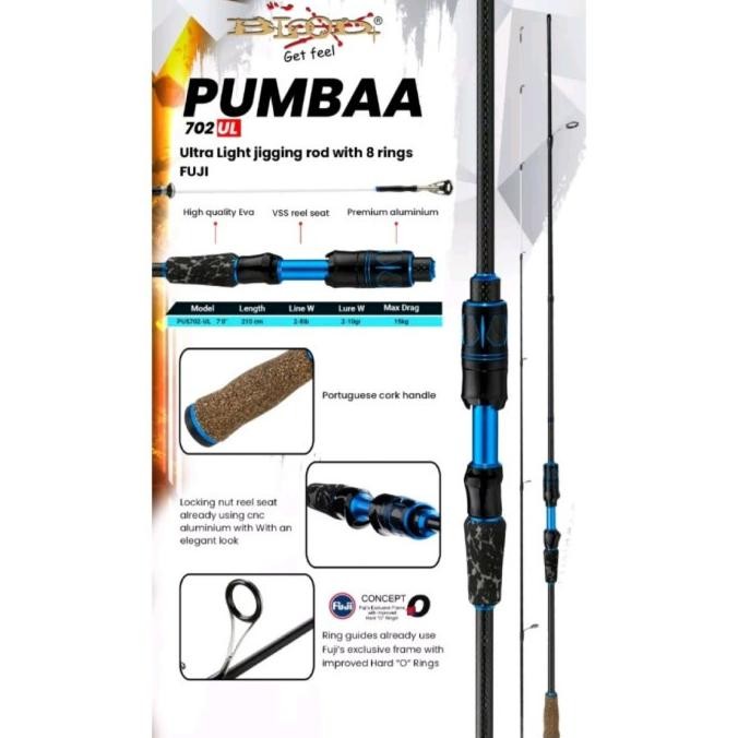 Joran Pancing Ultralight Blood-X Pumbaa 702-210cm