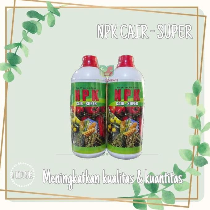 

Terlaris Pupuk Cair Plus Zpt Dan Anti Jamur / Npk Cair Super 1-Liter