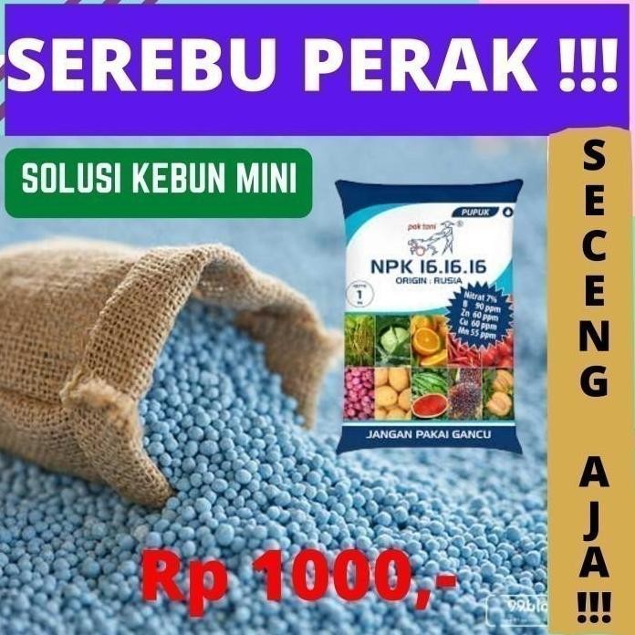 

Terlaris Pupuk Npk Mutiara 16-16-16 Petani Penyubur Universal Semua Tanaman