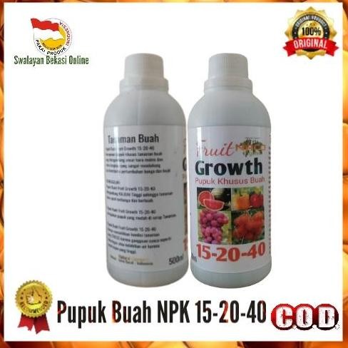 

Terlaris Promo Pupuk Cair Khusus Tanaman Buah Npk 15-20-40 Lengkap Isi 500Ml