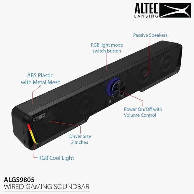 Speaker Altec Lansing Soundbar ALGS9805