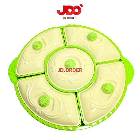 *FL* Basi Prasmanan Plastik Bulat Besar LAROSA Golden Ring wwr-76