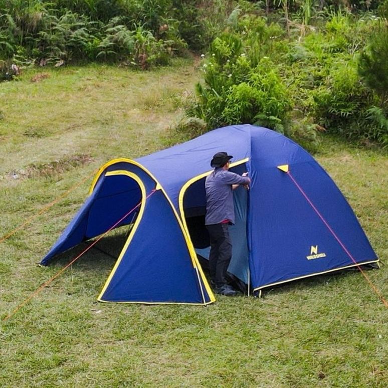 TENDA CAMPING MANDALA6 PRO WILDSHELL tenda double layer kapasitas 6-7 orang