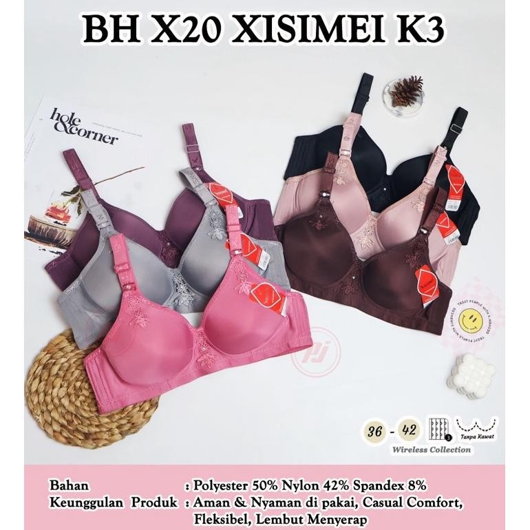 Ready 2 Pcs Bra Xissmei Cup B Kait 3 | Bh Cup B Non Kawat