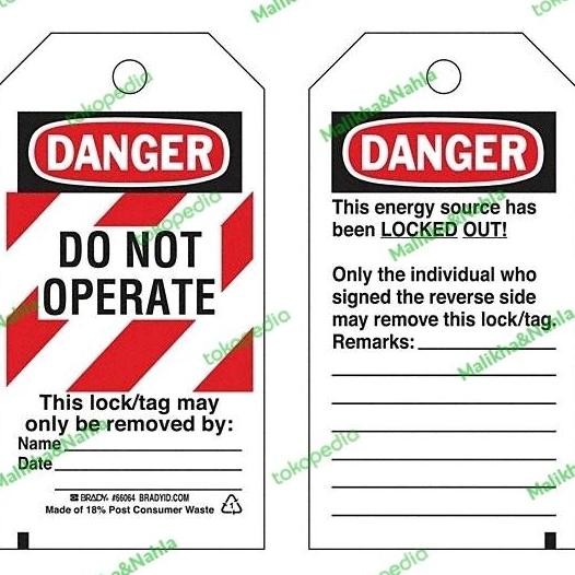 

Ready oke] Danger Tag Danger Do Not Operate This Lock Tag May Only Be Removed