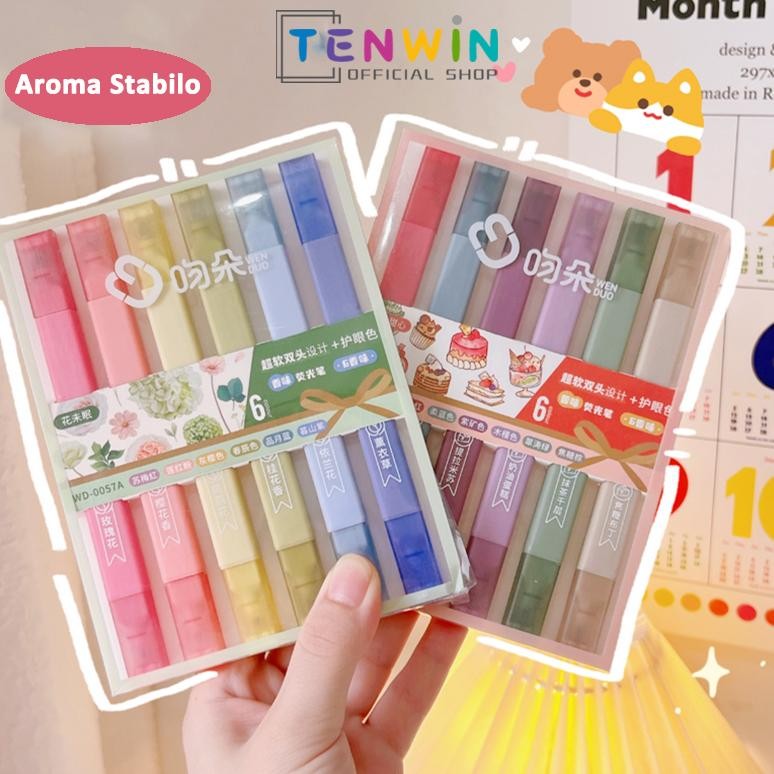 

Ready Stabilo Pastel/Highlighter/Stabilo Lucu/Stabilo 6 Warna/Set-Tenwin