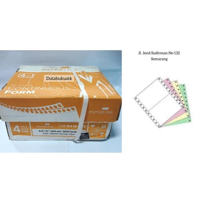 

BEBAS ONGKIR - Kertas Continuous Form 9 1/2 x 11 NCR Rangkap 4 (POTONGAN)