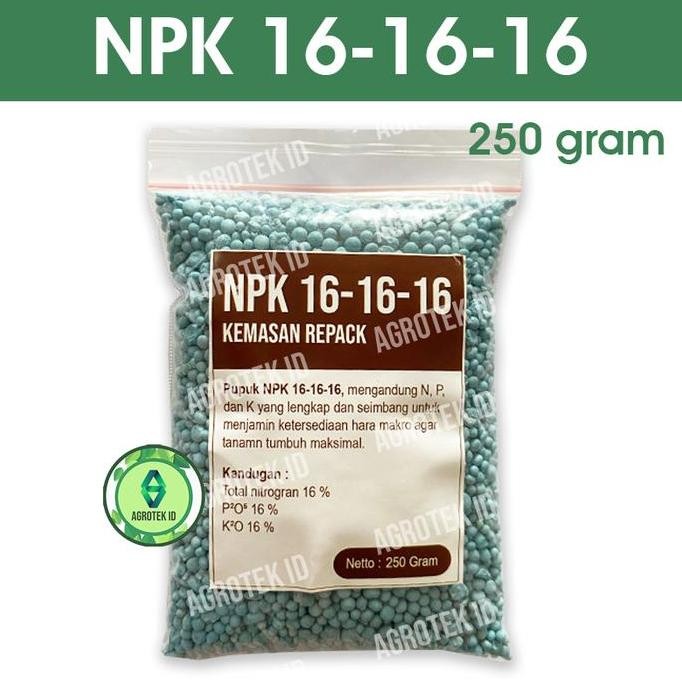 

Terlaris Npk Mutiara 16-16-16 250 Gram Pupuk Sayur Dan Buah