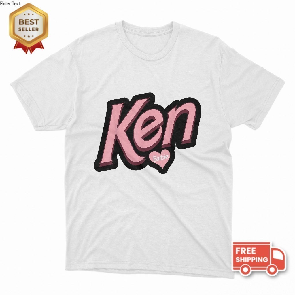 Kaos Barbie KEN Edition T-Shirt Baju Unisex Vintage 100% Cotton Combat 24s Lembut, Adem dan Nyerap K