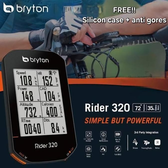 Speedometer Sepeda Bryton Rider 320 Original Not Garmin Magene Xoss
