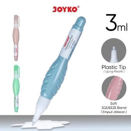 

Ready (12Pcs) Tip Ex Cair Joyko Pastel Cf-P236 / Correction Fluid / Cairan Koreksi / Tip X