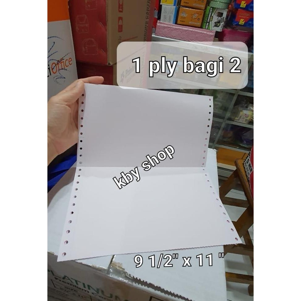 

Kertas Continuous Form 9,5X11 1 Ply Utuh/Dibagi 2 SURAT JALAN INVOICE