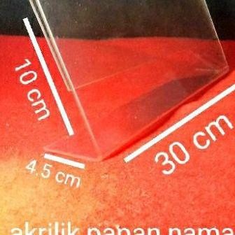 

Ready Akrilik Papan Nama Uk 10 X 30 Cm Tebal 2 Mm