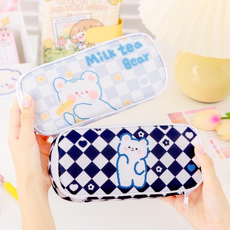 

Ready Kotak Pensil Anak Korea Susun Besar Jumbo Catur Beruang Tempat Pensil Pouch Sekolah Anak Cewek Kiyowo