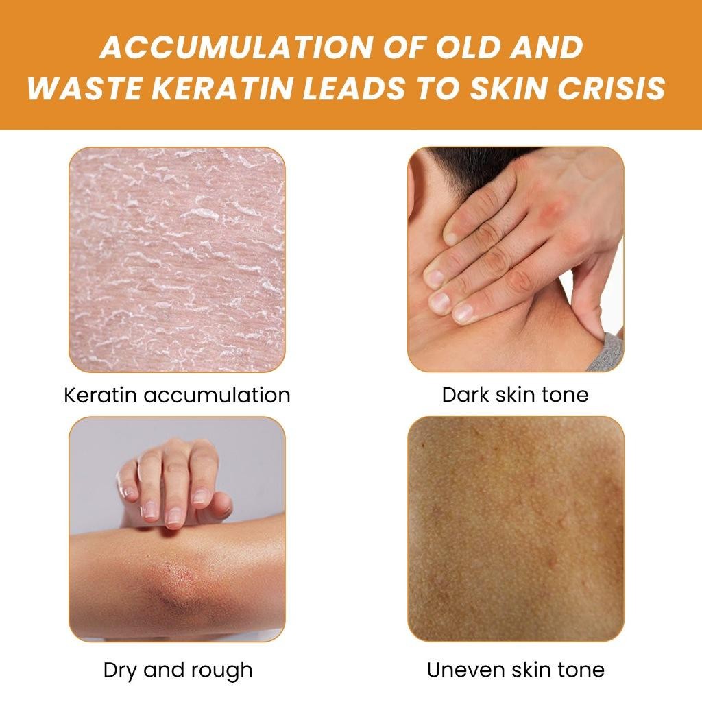 Jaysuing Gulta Gel Eksfoliasi Tubuh Gel 50G Kecantikan Pelembab Gel Eksfoliasi Wajah