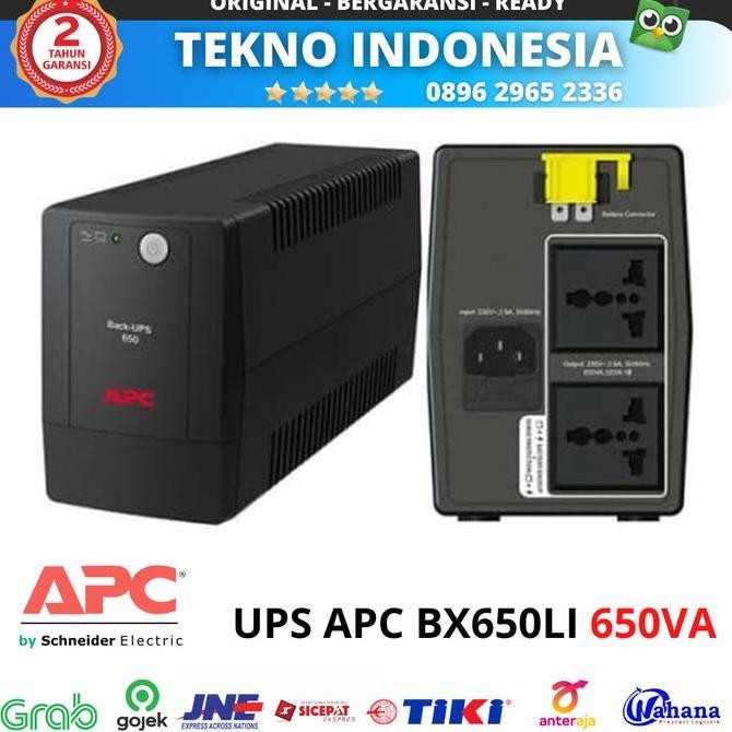 BEBAS ONGKIR - UPS APC 650VA 230V BX650LI MX Garansi Resmi 2 tahun by Schneider