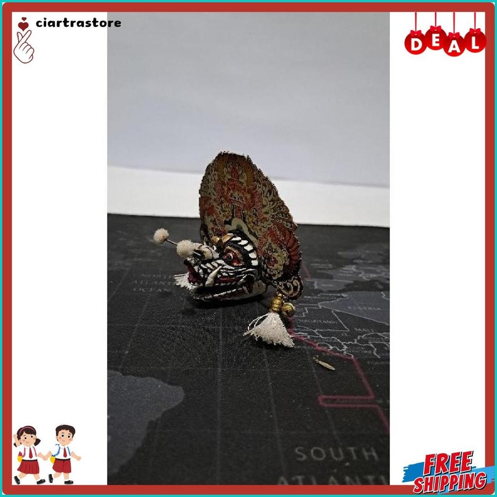 Barongan Devil Putih Telon Gantungan Kunci Unik Sungut Diskon