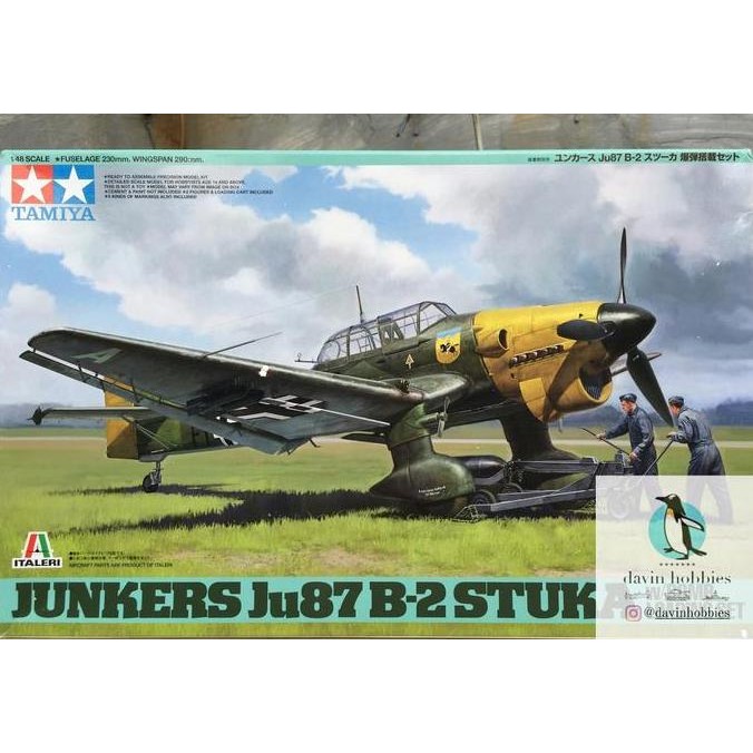 Tamiya 1/48 Junkers Ju87 B-2 Stuka w/Bomb Loading Set