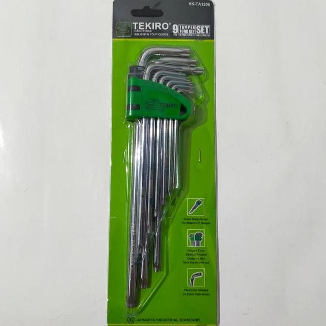 Terjangkau Kunci L Tekiro Kembang Set Panjang 9 Pcs (Tanpa Lobang) Hk-To205