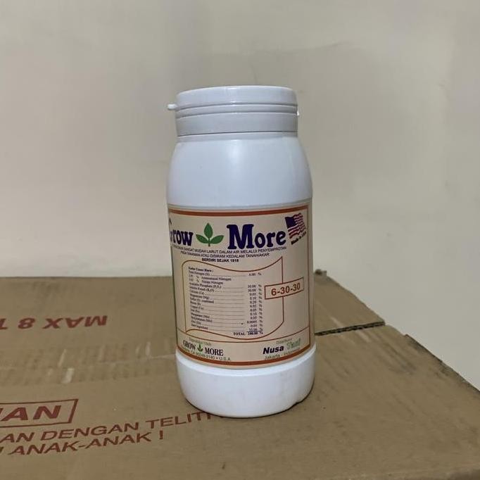 

Terlaris Pupuk Growmore 6 30 30 Npk Vitamin Bunga Daun Buah Botol 454Gram